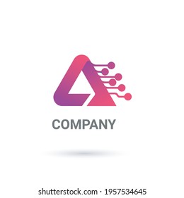 Abstract Creative A letter logo design vector template