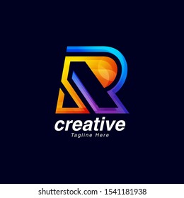 Abstract Creative Letter R Logo