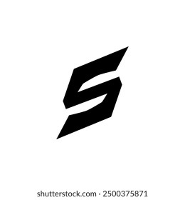 Diseño creativo Abstractas del logotipo de la letra S, Ilustración vectorial editable.