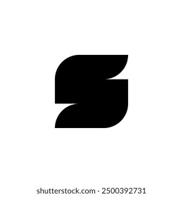 Abstract Creative letter S logo design color editable vector illustration.
