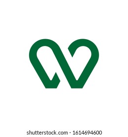 Abstract Creative Letter W Logo,nitial Letter W Modern Alphabet Logo Vector illustration