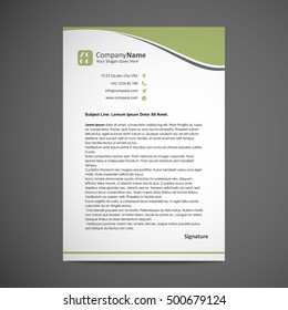 abstract creative letterhead design