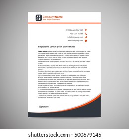 Abstract Creative Letterhead Design