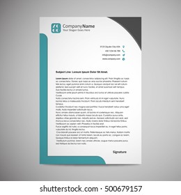 abstract creative letterhead design