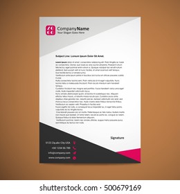 Abstract Creative Letterhead Design