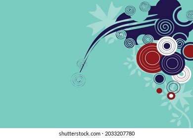 Abstract creative line , flower , ,background vector format
