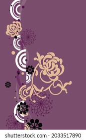 Resumen de línea creativa , forma de hoja redonda, formato vectorial de fondo