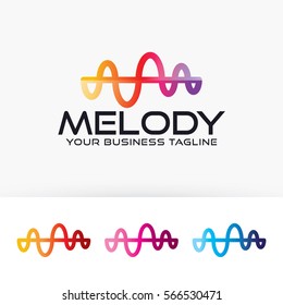 Abstract creative logo design. Entertainment and Music logo concept. Vector logo template