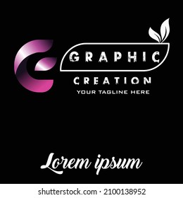 DISEÑO DE LOGOTIPO CREATIVO ABSTRACTO PARA DISEÑO GRÁFICO, EMPRESA GRÁFICA U OTRO USO 