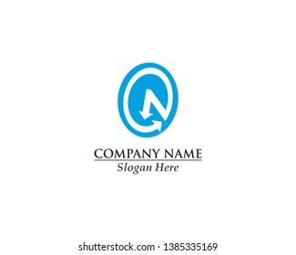 Abstract creative logo initial N concept design
