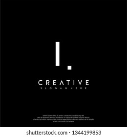 abstract creative logo letter L in shadow shape design concept