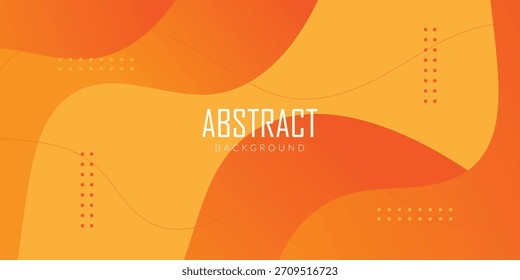 abstract creative Memphis orange gradient abstract wave background.