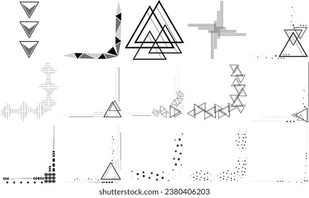 Abstract creative minimal geometric elements