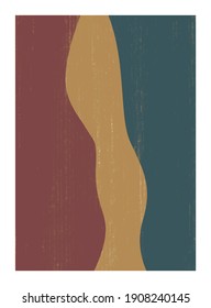 Abstrakte, kreative minimalistische, handgemalte Komposition, Perfekte abstrakte Kunst für Branding, Plakat, Drucke, Verpackung, Wandkunst, für soziale Medien