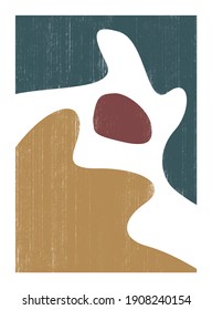 Abstract creative minimalist artistic hand painted composition, Perfect abstract art to use in branding, poster, prints, packaging, wall art, for social media