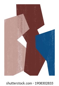 Abstract creative minimalist artistic hand painted composition, Perfect abstract art to use in branding, poster, prints, packaging, wall art, for social media