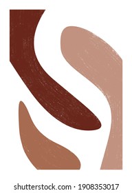 Abstract creative minimalist artistic hand painted composition, Perfect abstract art to use in branding, poster, prints, packaging, wall art, for social media