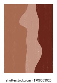Abstract creative minimalist artistic hand painted composition, Perfect abstract art to use in branding, poster, prints, packaging, wall art, for social media