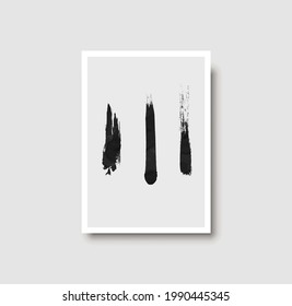 Abstract creative minimalist artistic hand drawn composition ideal for wall decoration, as postcard or brochure design, vector illustration. Geometric wall art print and decoration