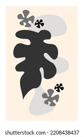idea abstracta de composición artística creativa minimalista para la decoración de paredes