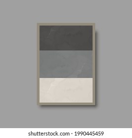 Abstract creative minimalist artistic scandinavian composition ideal for wall decoration, as postcard or brochure design, vector illustration. Geometric wall art print and decoration