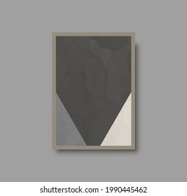 Abstract creative minimalist artistic scandinavian composition ideal for wall decoration, as postcard or brochure design, vector illustration. Geometric wall art print and decoration