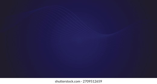 Diseño minimalista abstracto creativo de partículas de puntos azules para Anuncio, póster, fondo.