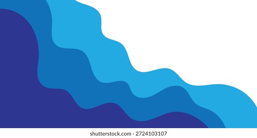 abstrakte kreative minimalistische blaue dynamische Wellenform für Karte, Poster, Hintergrund.