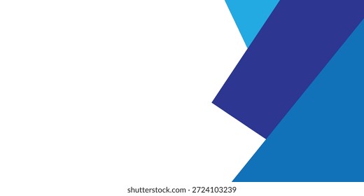 Triángulo dinámico azul minimalista creativo abstracto para la tarjeta, cartel, fondo.
