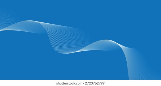 Fondo de línea ondulada de mezcla de blanco azul minimalista creativo abstracto.