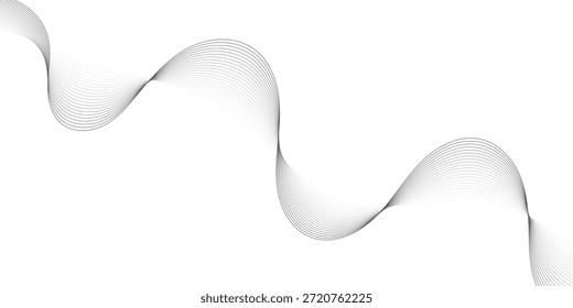 abstrato criativo minimalista cinza mistura onda design de linha.