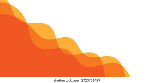 Fondo ondulado naranja minimalista creativo abstracto.