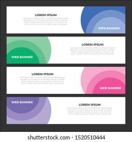 Abstract Creative and Modern Banner Background Design Template. For Website, Social media and banner