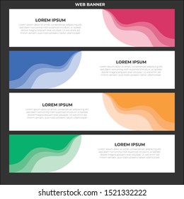 Abstract Creative and Modern Banner Background Design Template. For Website, Social media and banner