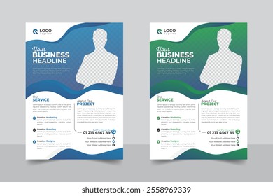 Abstract and Creative modern Business proposal, promotion, advertise, publication, colorful business flyer template
