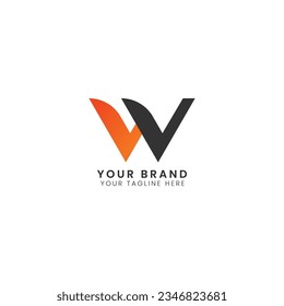 abstract Creative modern Letter w logo Template