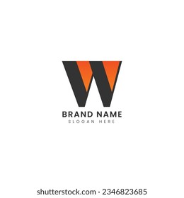 abstract Creative modern Letter w logo Template