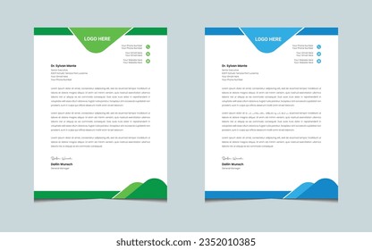 Abstract creative modern letterhead templates for your business project design