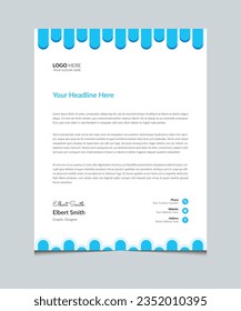 Abstract creative modern letterhead templates for your business project design