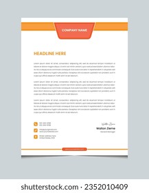 Abstract creative modern letterhead templates for your business project design