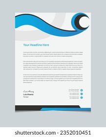Abstract creative modern letterhead templates for your business project design