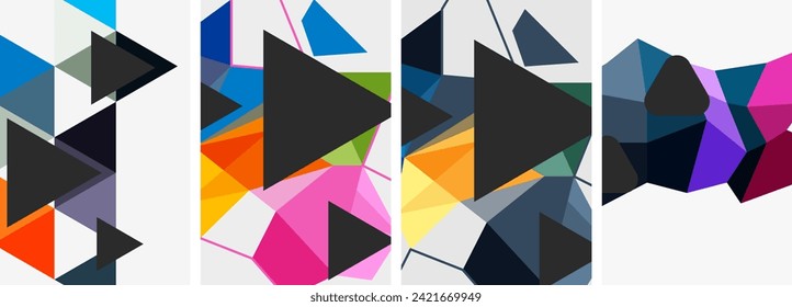Abstract creative modern poster backgrounds