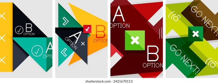 Abstract creative modern poster backgrounds