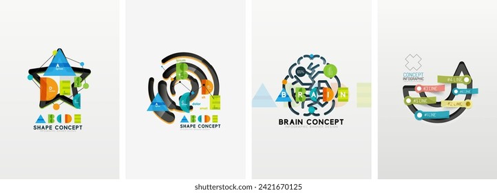 Abstract creative modern poster backgrounds