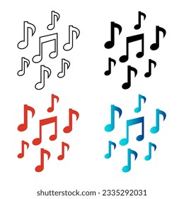 Abstract Creative Music Notes Silhouette Illustration, can be used for business designs, presentation designs or any suitable designs.