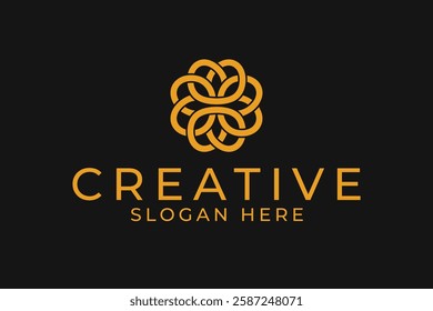 abstract creative ornamental style business professional logo design vector sublimation