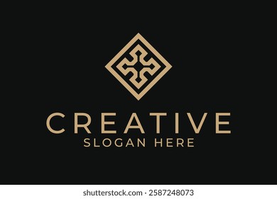 abstract creative ornamental style business professional logo design vector sublimation