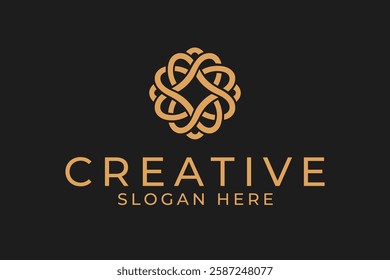 abstract creative ornamental style business professional logo design vector sublimation