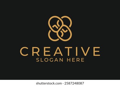 abstract creative ornamental style business professional logo design vector sublimation