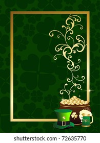 abstract creative pattern background for 17 march celebration